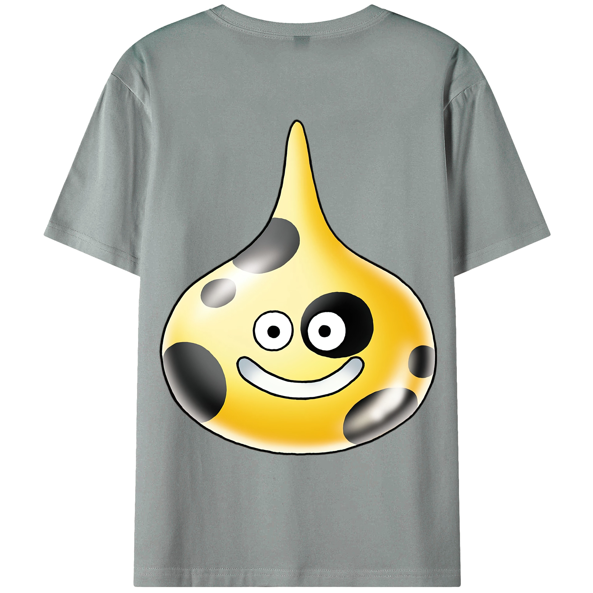 （画像用） ドラゴンクエスト Doragon Kuesuto Dragon Quest 綿100％ メンズ半袖Tシャツ（バックプリント） 通気性